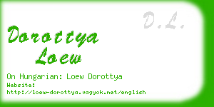 dorottya loew business card